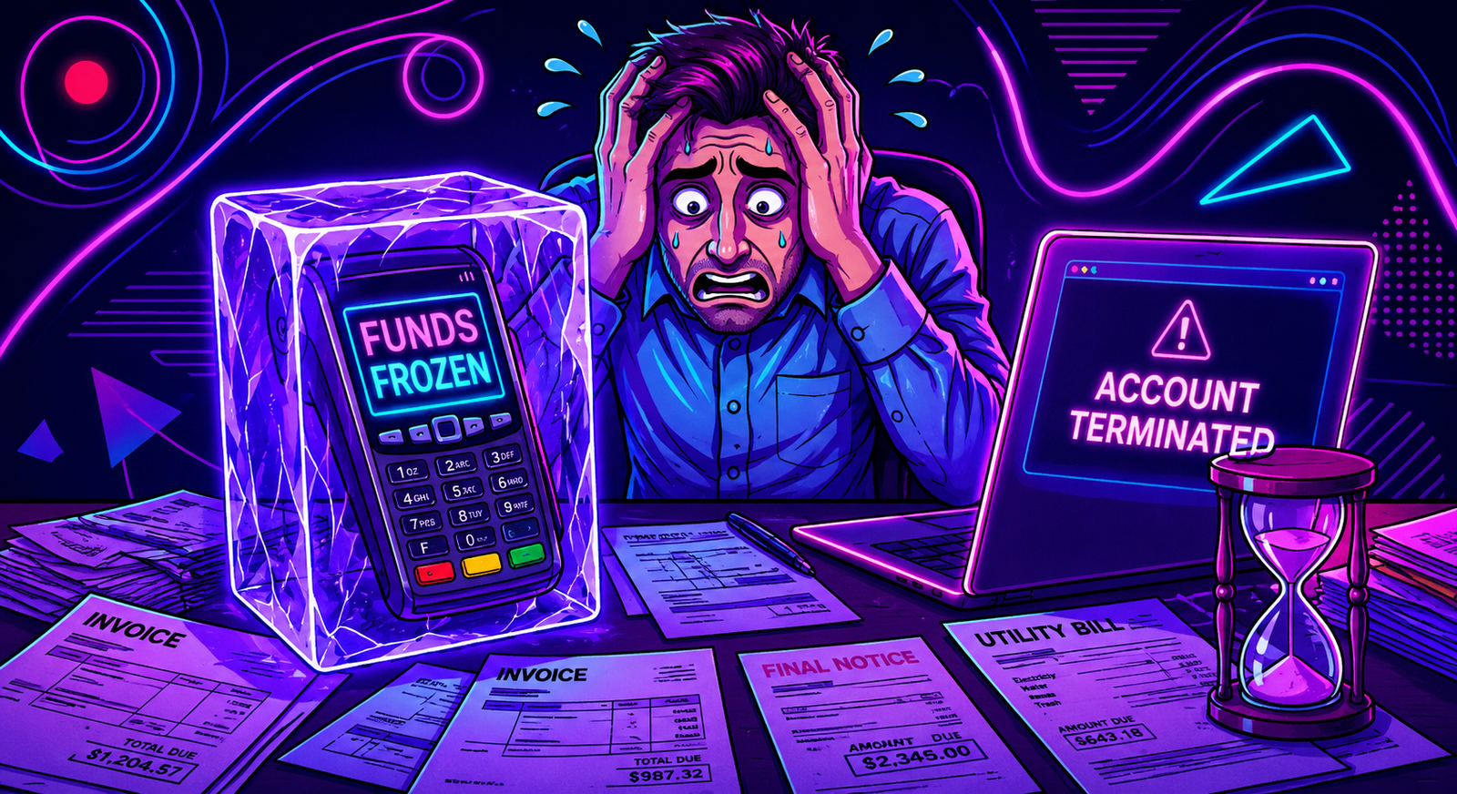 Merchant account disaster: frozen funds and sudden account termination with offshore payment processors