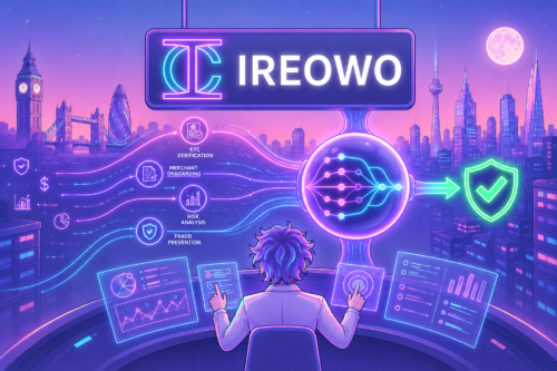 Financial analyst successfully evaluating a high risk payment processing application at a European bank with Ireowo.