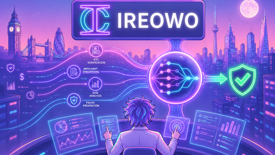 Financial analyst successfully evaluating a high risk payment processing application at a European bank with Ireowo.